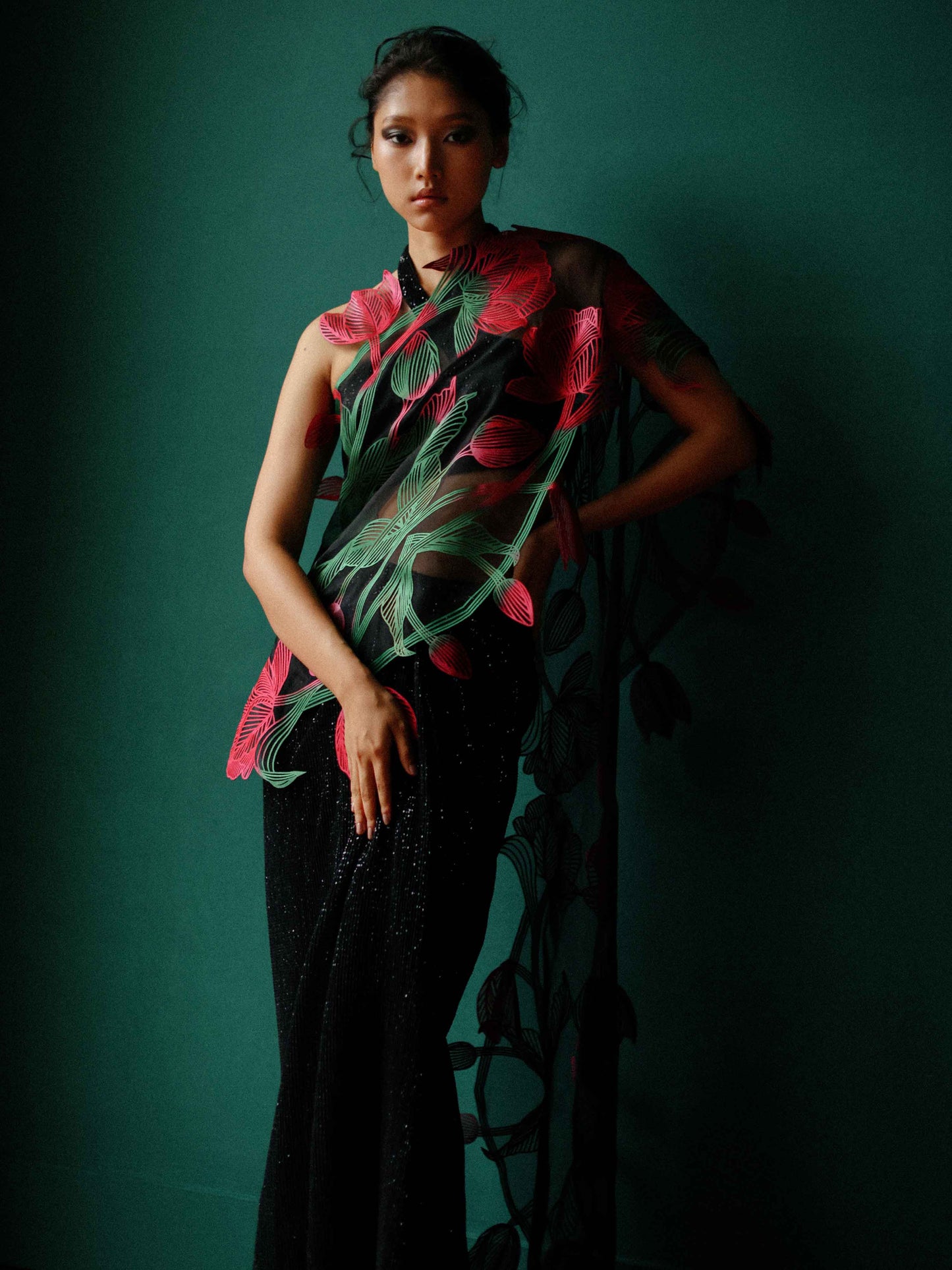 Tulip gauze saree