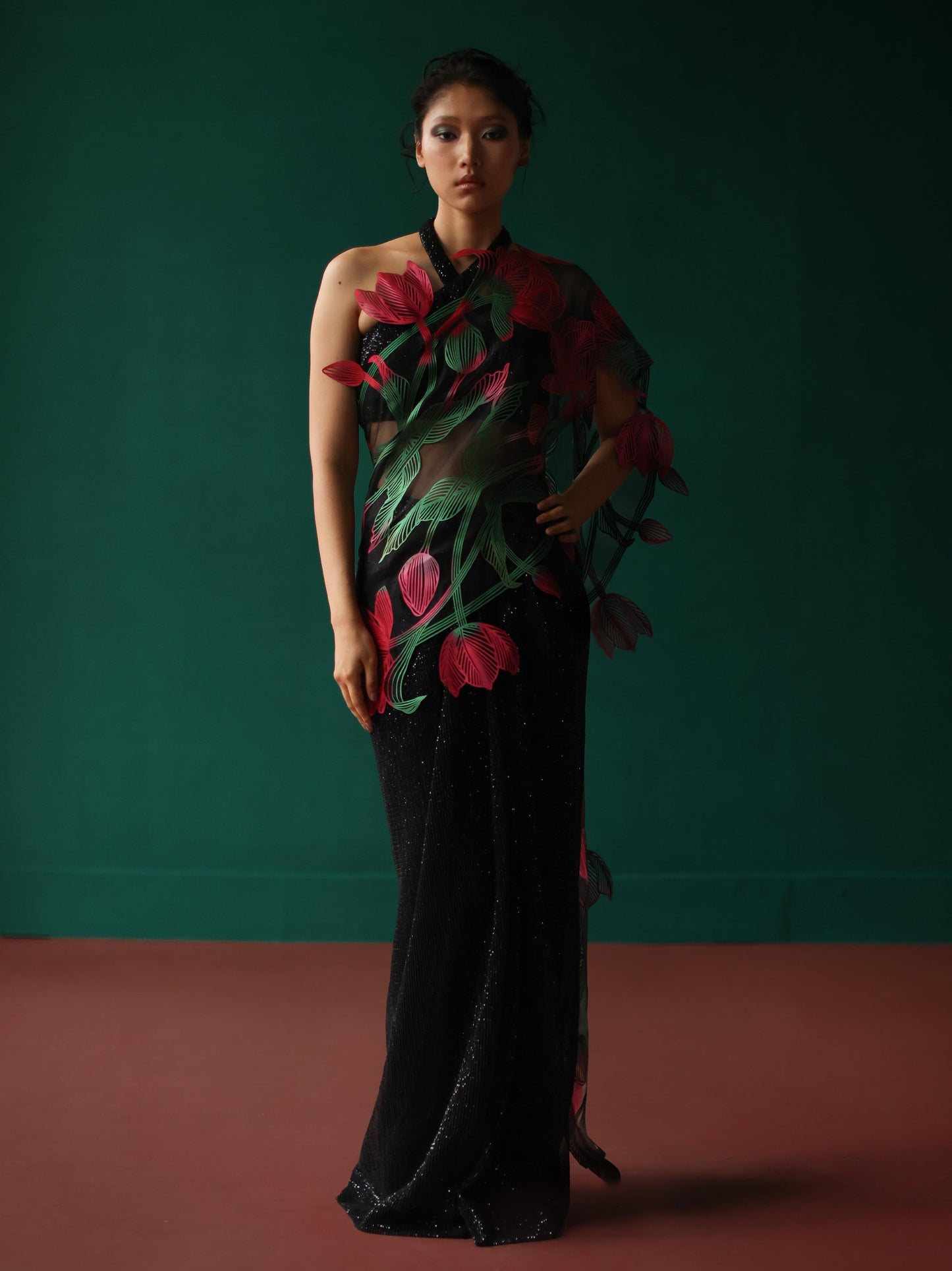 Tulip gauze saree