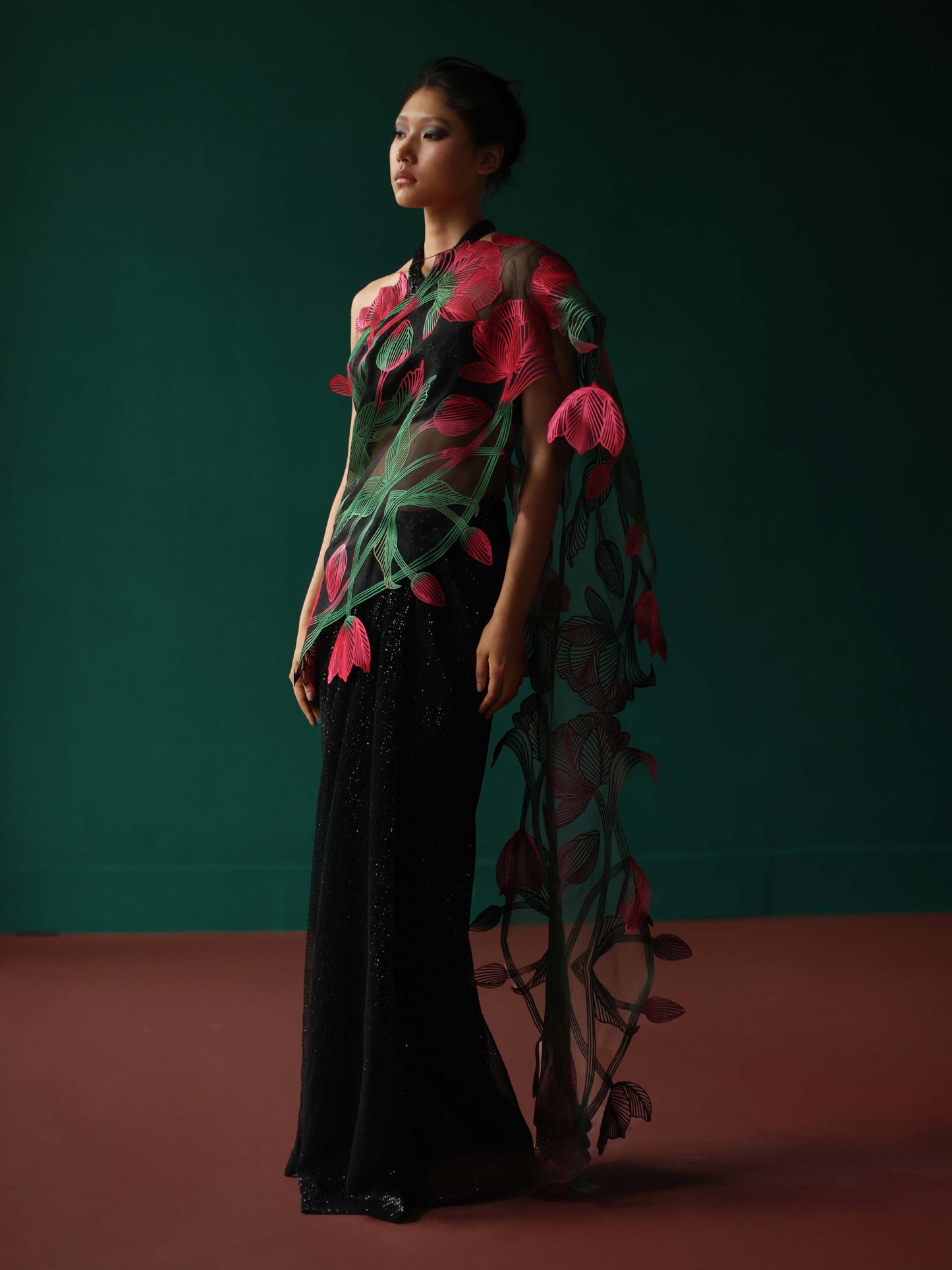 Tulip gauze saree