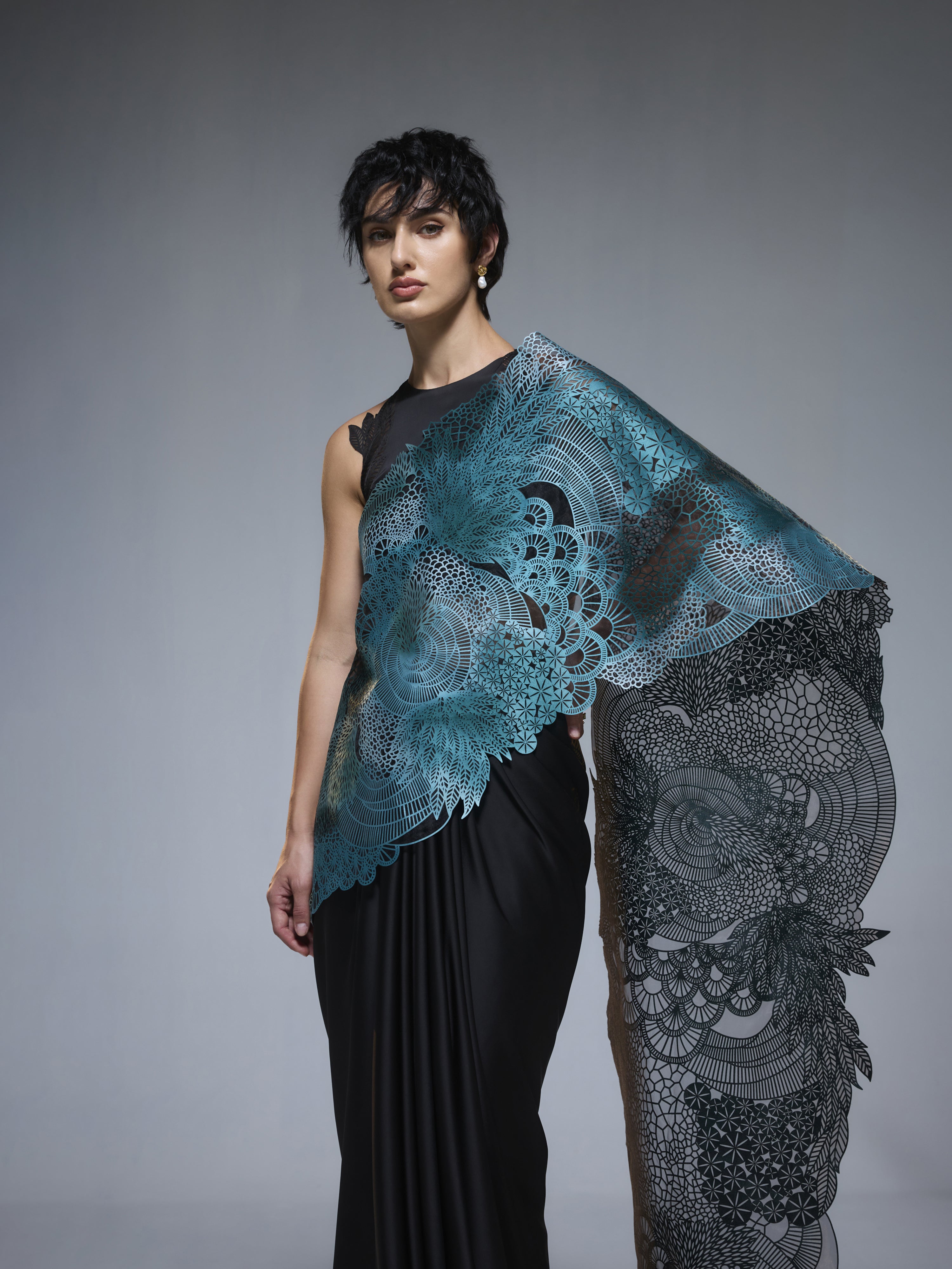 Moss Forest Saree
