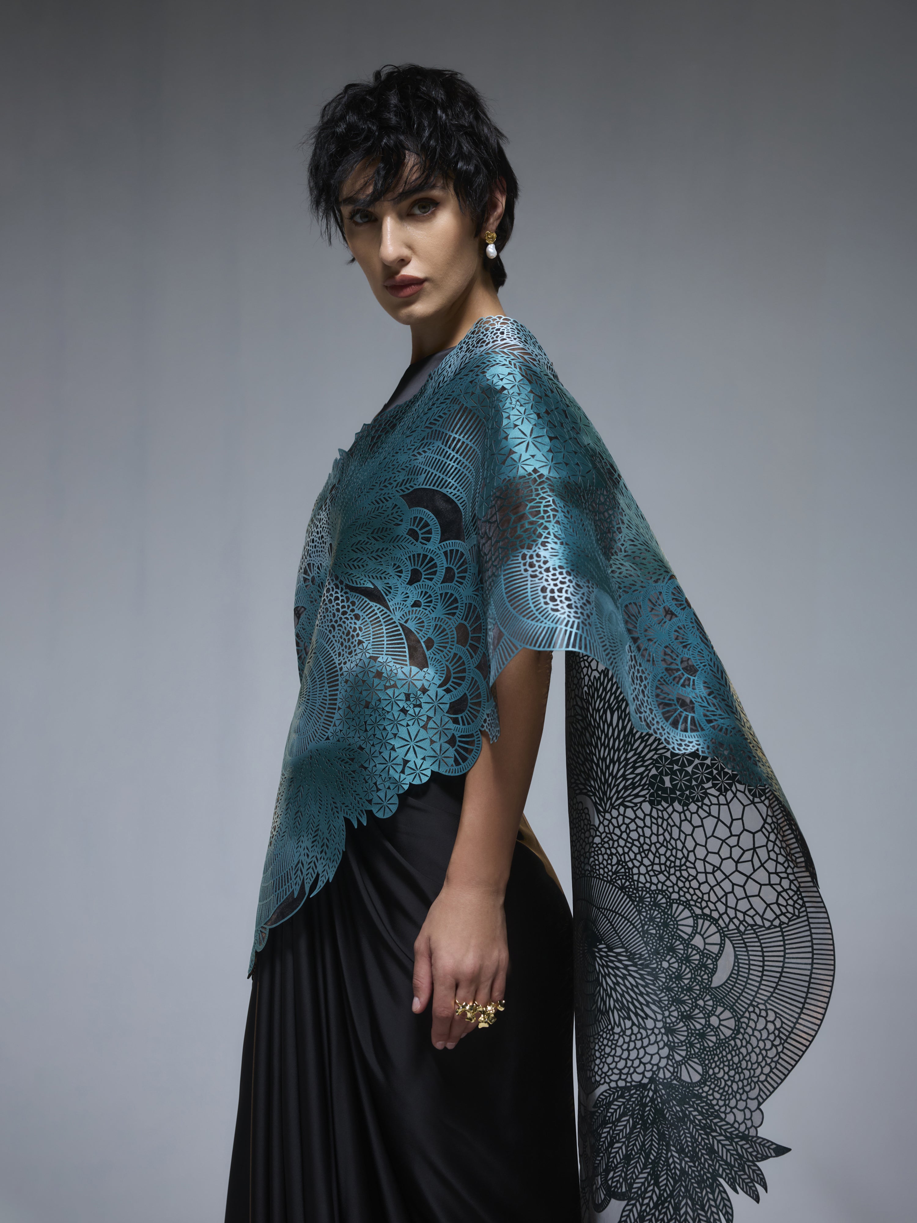Moss Forest Saree