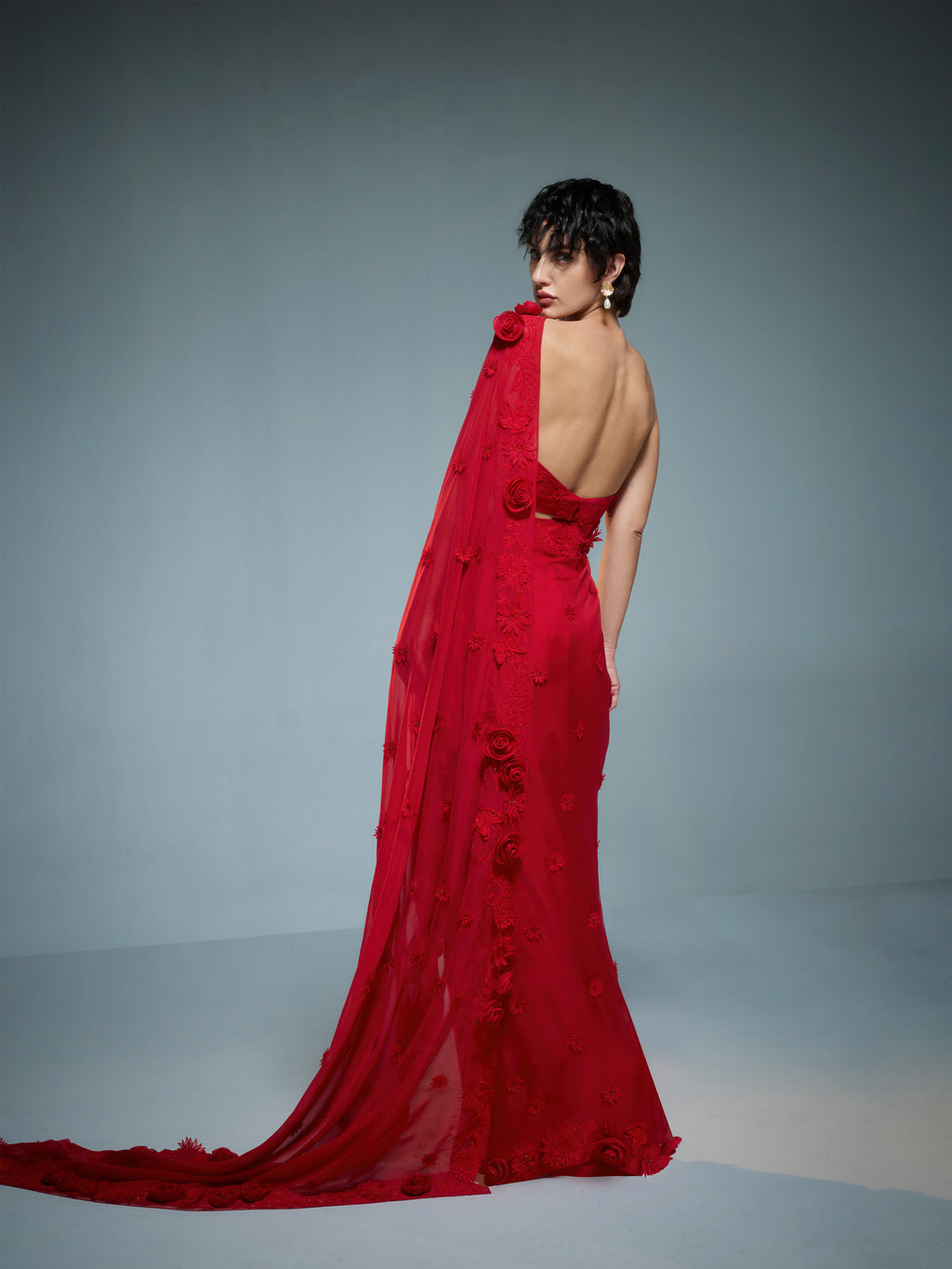 Scarlet Rose Saree