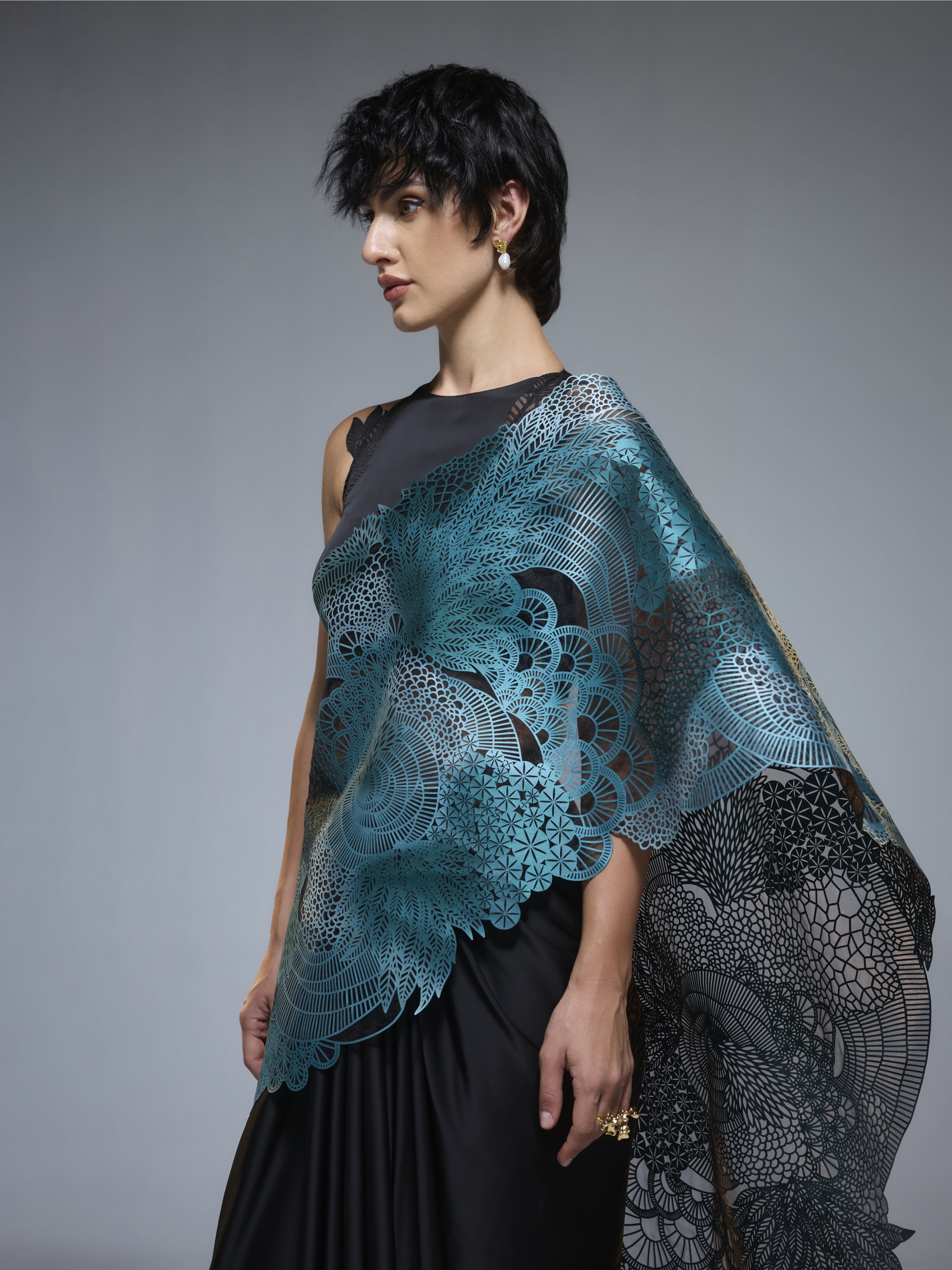 Moss Forest Saree