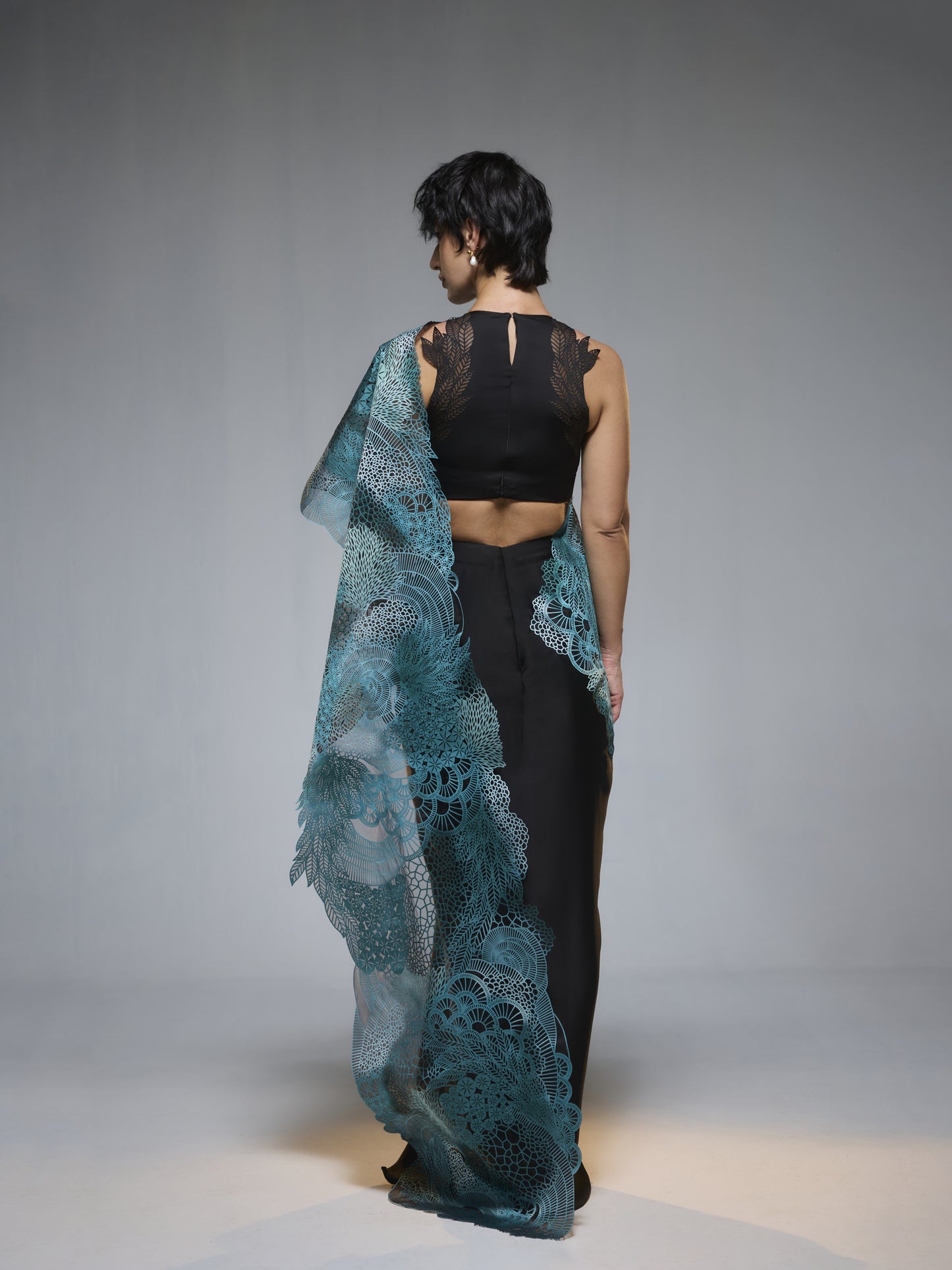 Moss Forest Saree