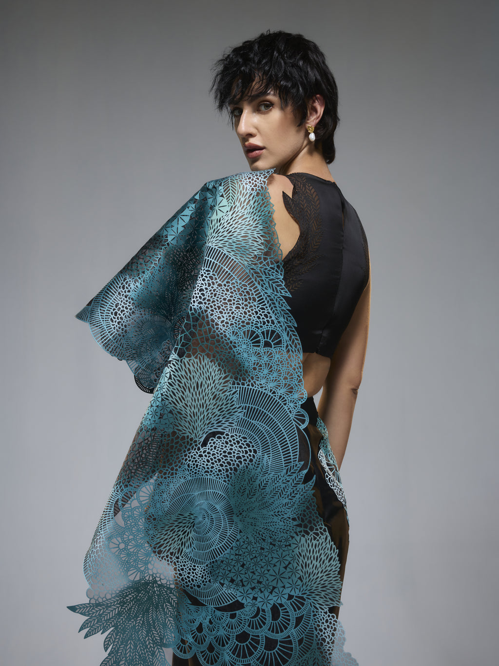 Moss Forest Saree