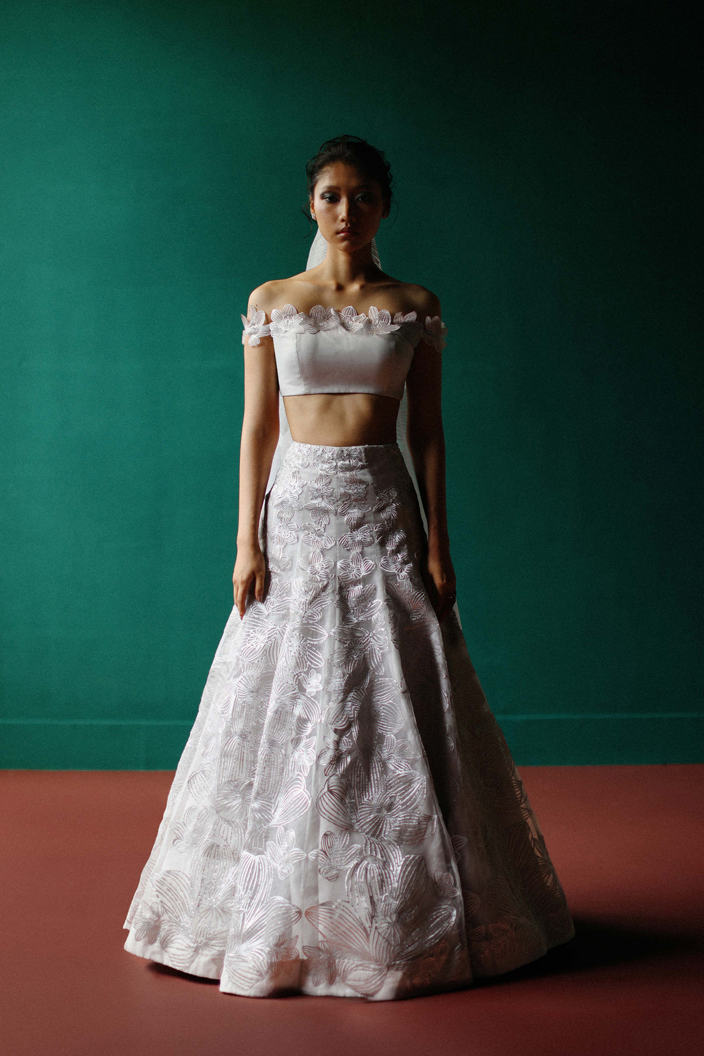 Crystal orchid lehenga set