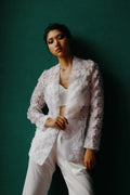 Organza bloom coat
