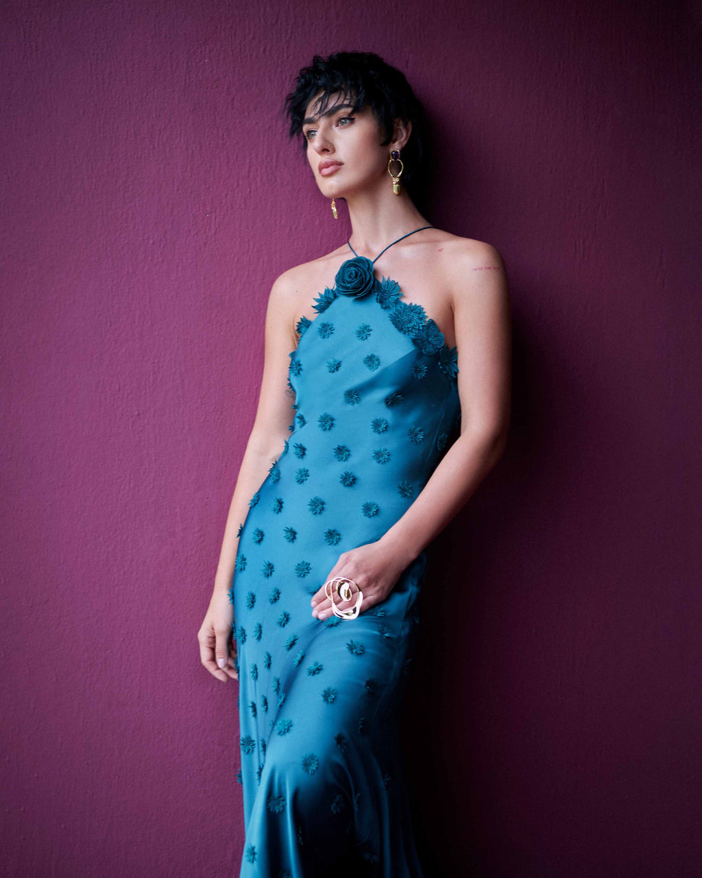 Daisy halter gown