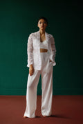 Organza bloom pantsuit set
