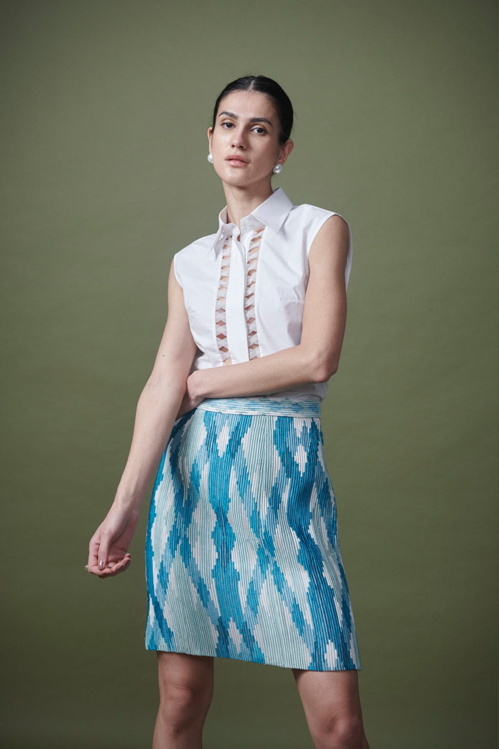 Corded skirt