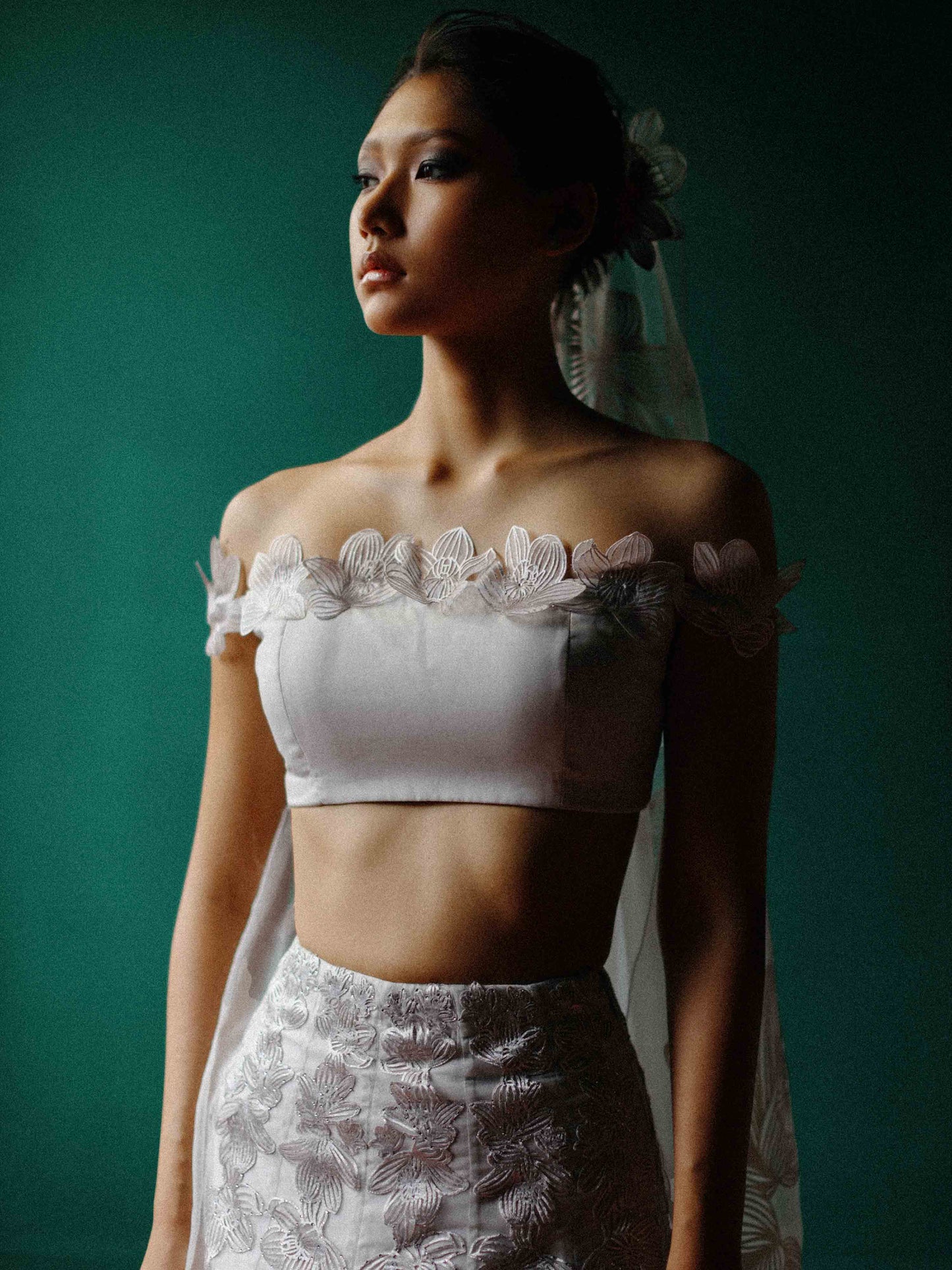 Crystal orchid lehenga set