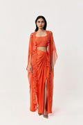 Wild Lily Cape Set - Orange
