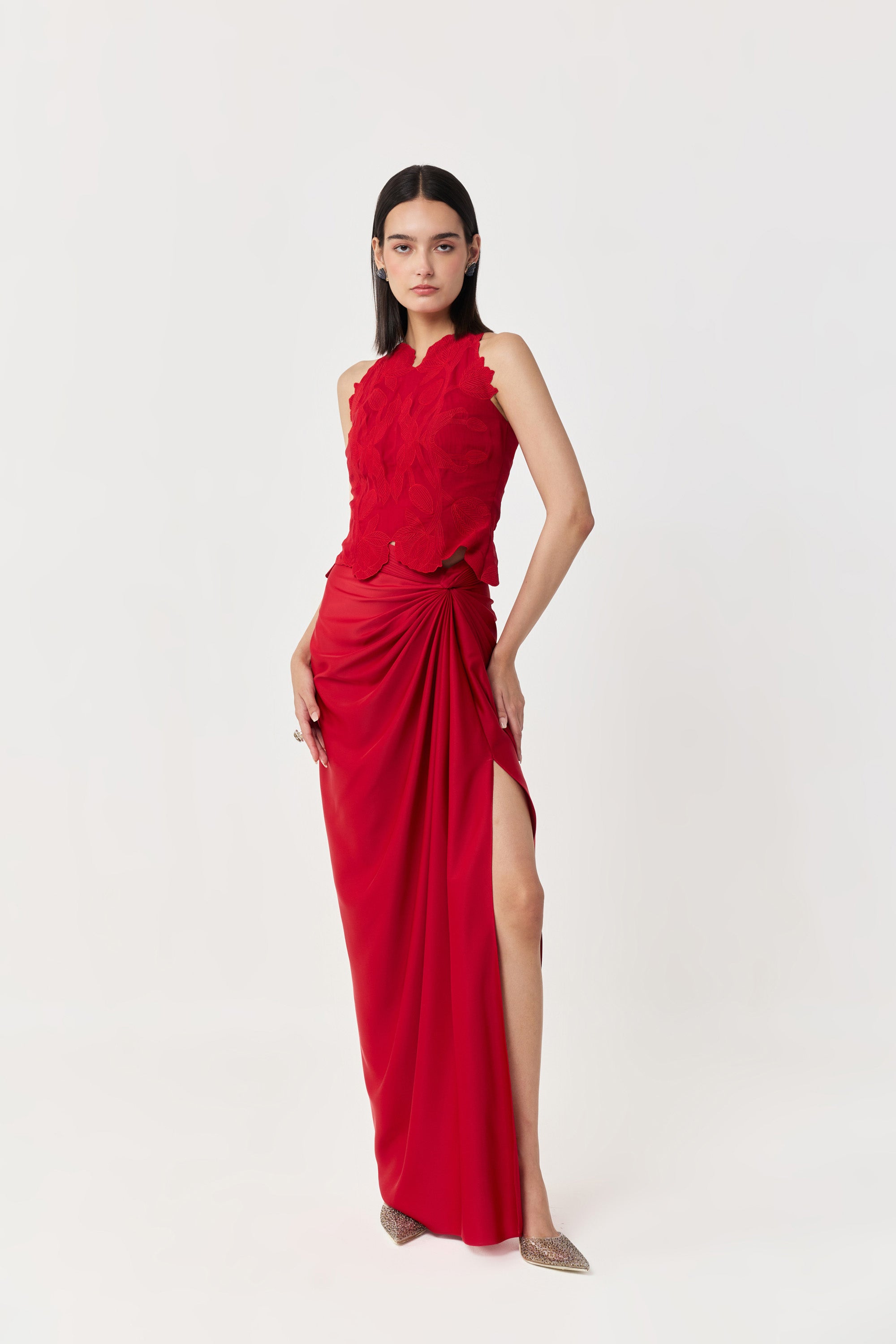Wild Tulip Top - Red
