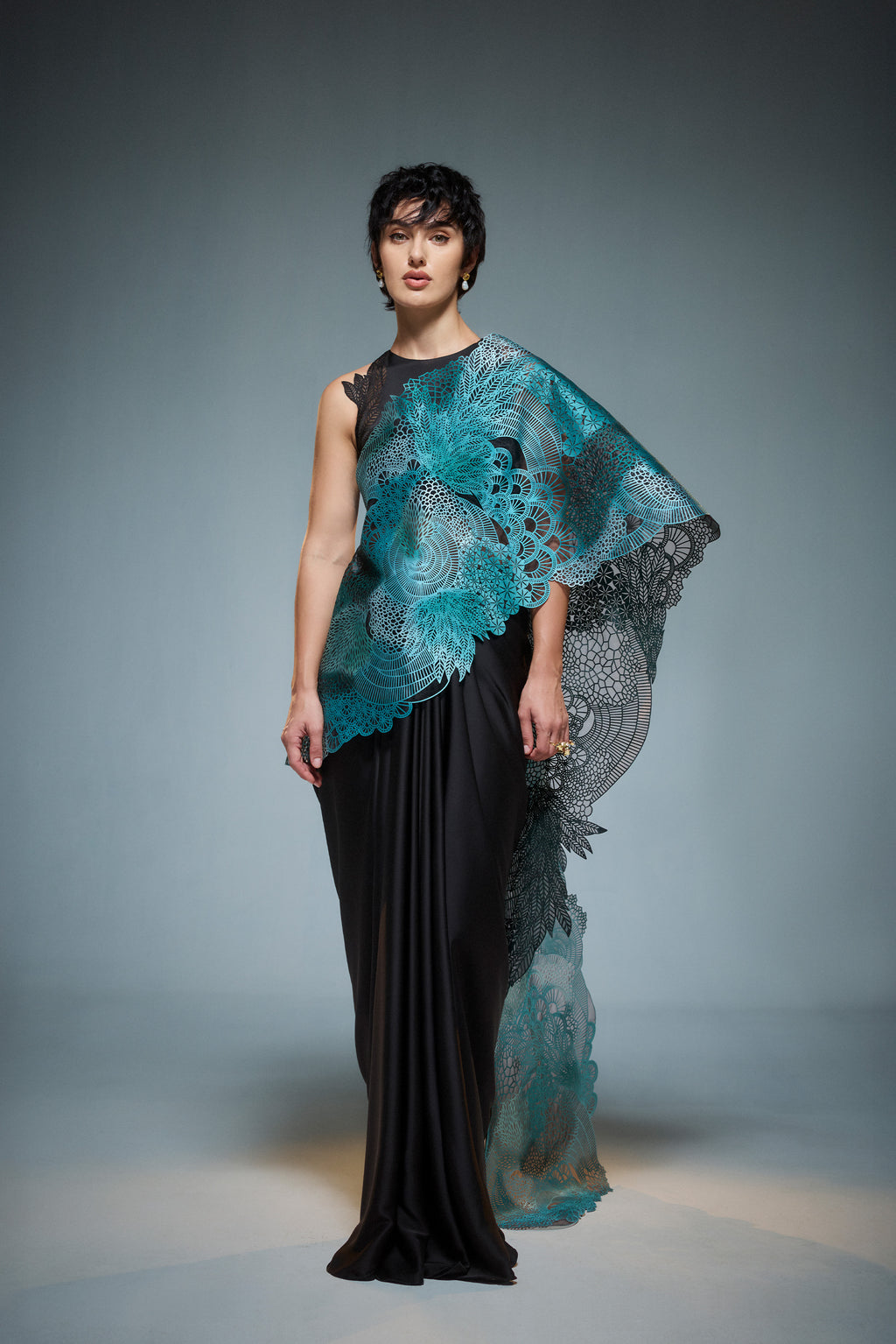 Moss Forest Saree