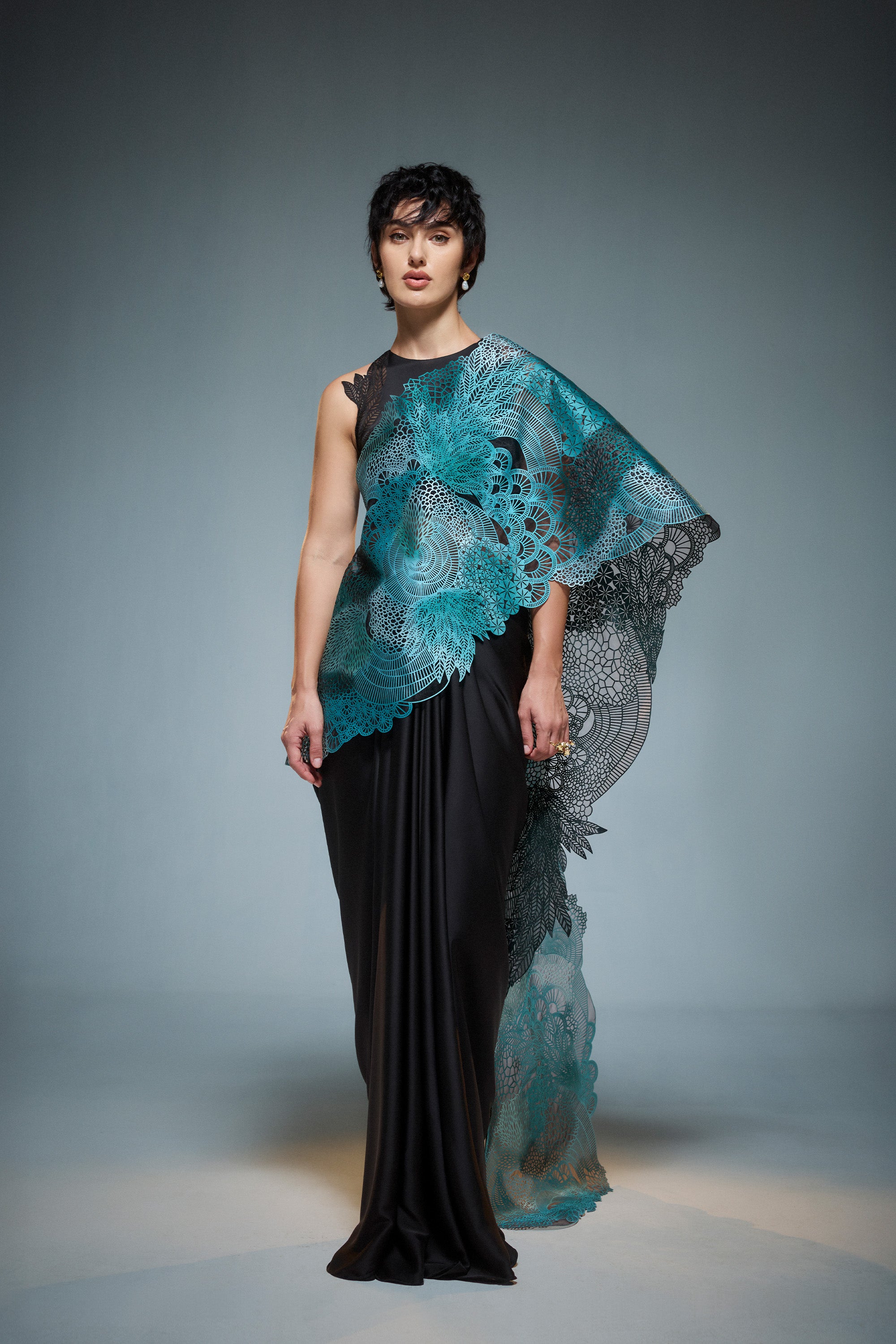 Moss Forest Saree