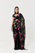Wild Orchid Prestitched Saree Set