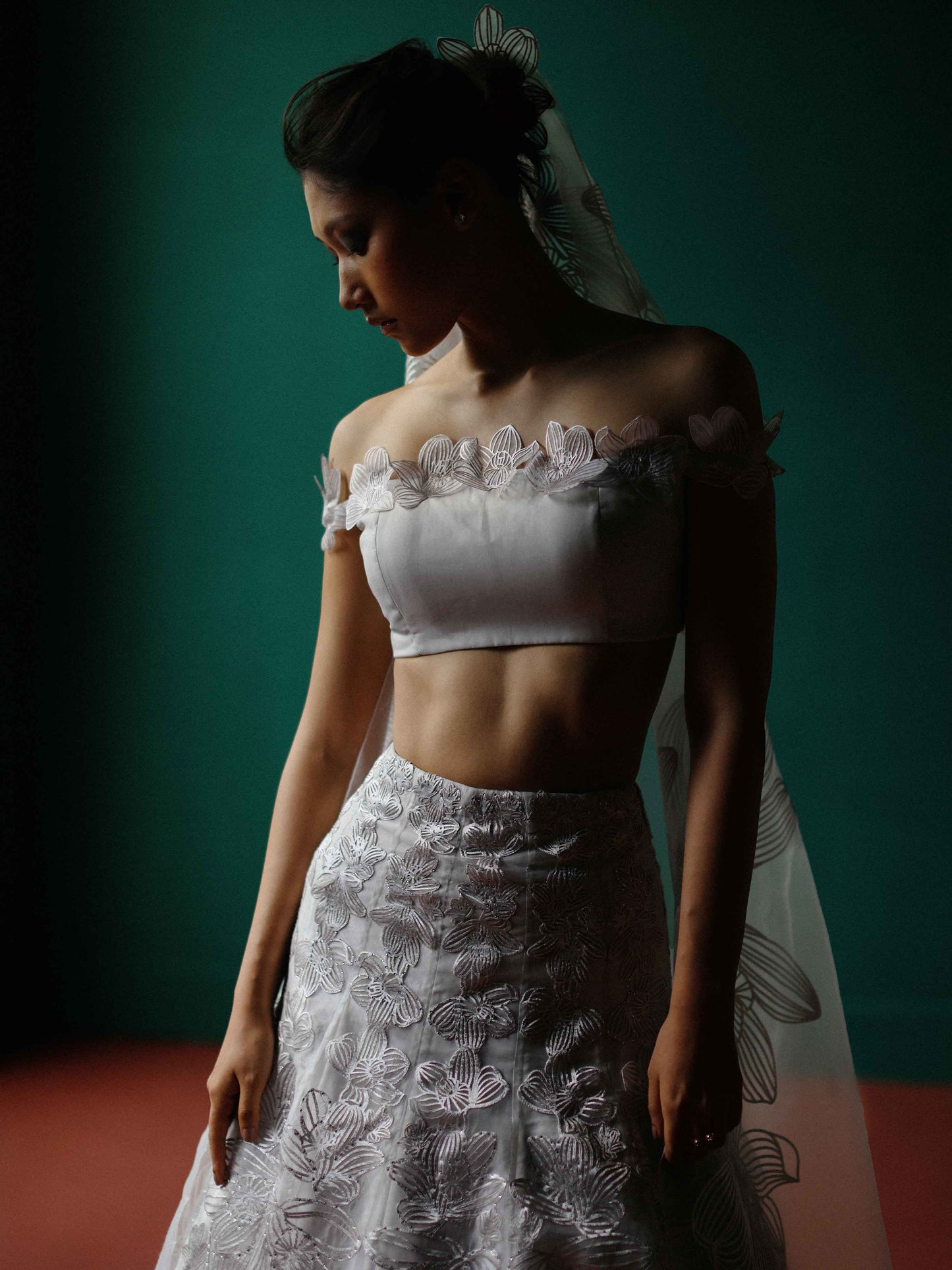 Crystal orchid lehenga set