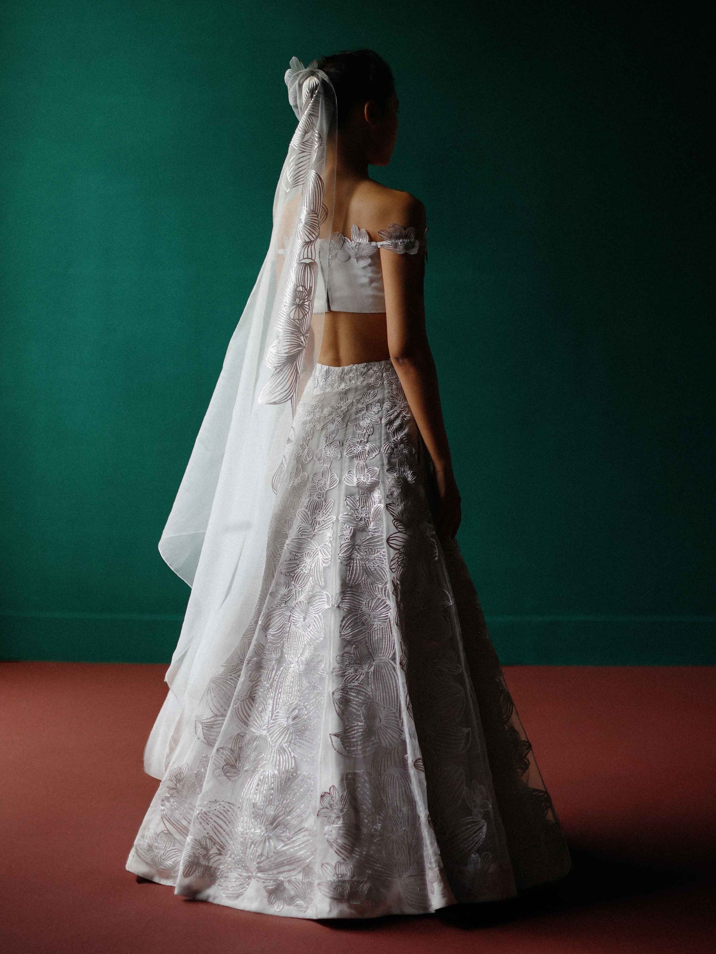 Crystal orchid lehenga set