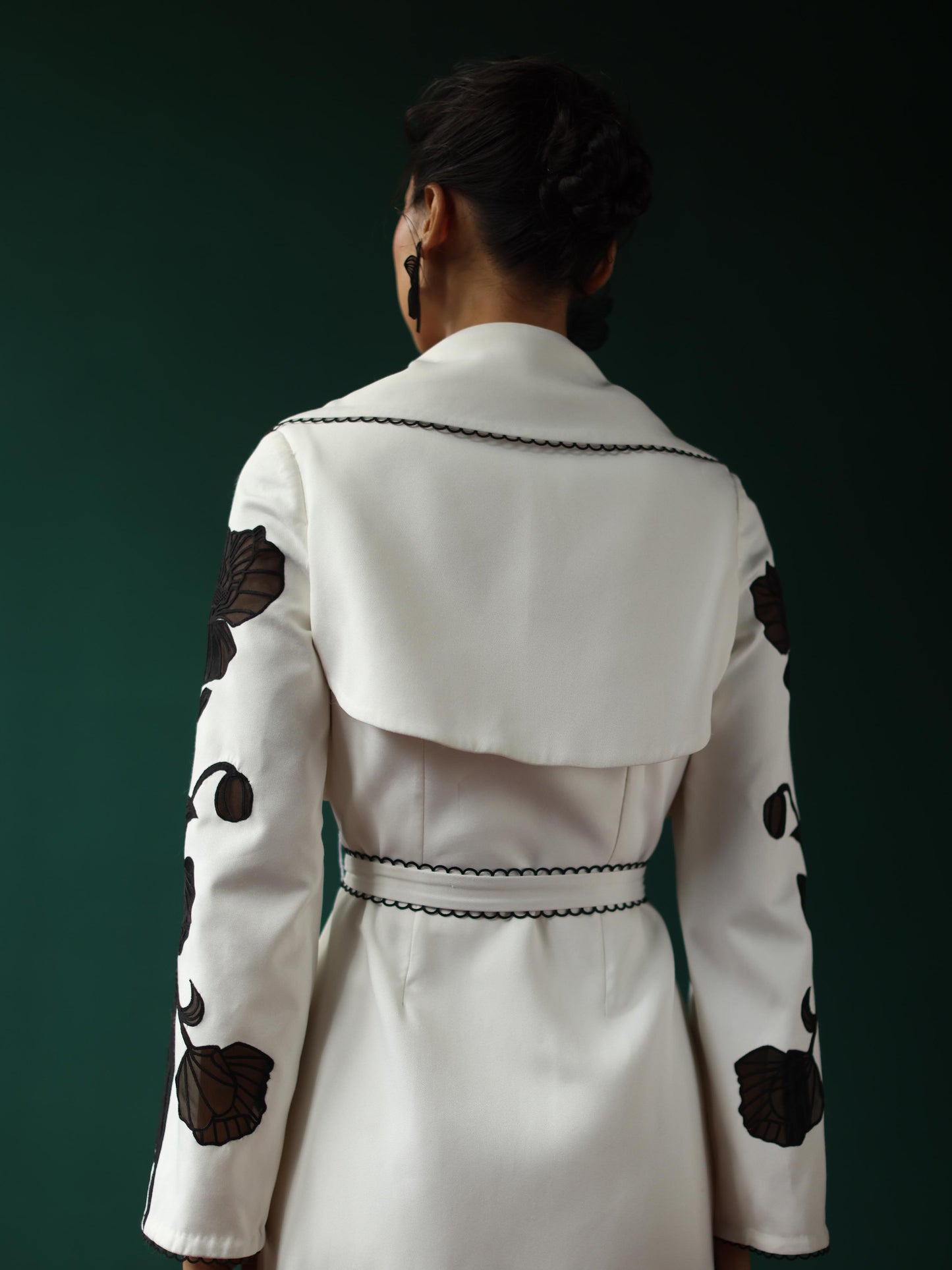 Trench dress with belt