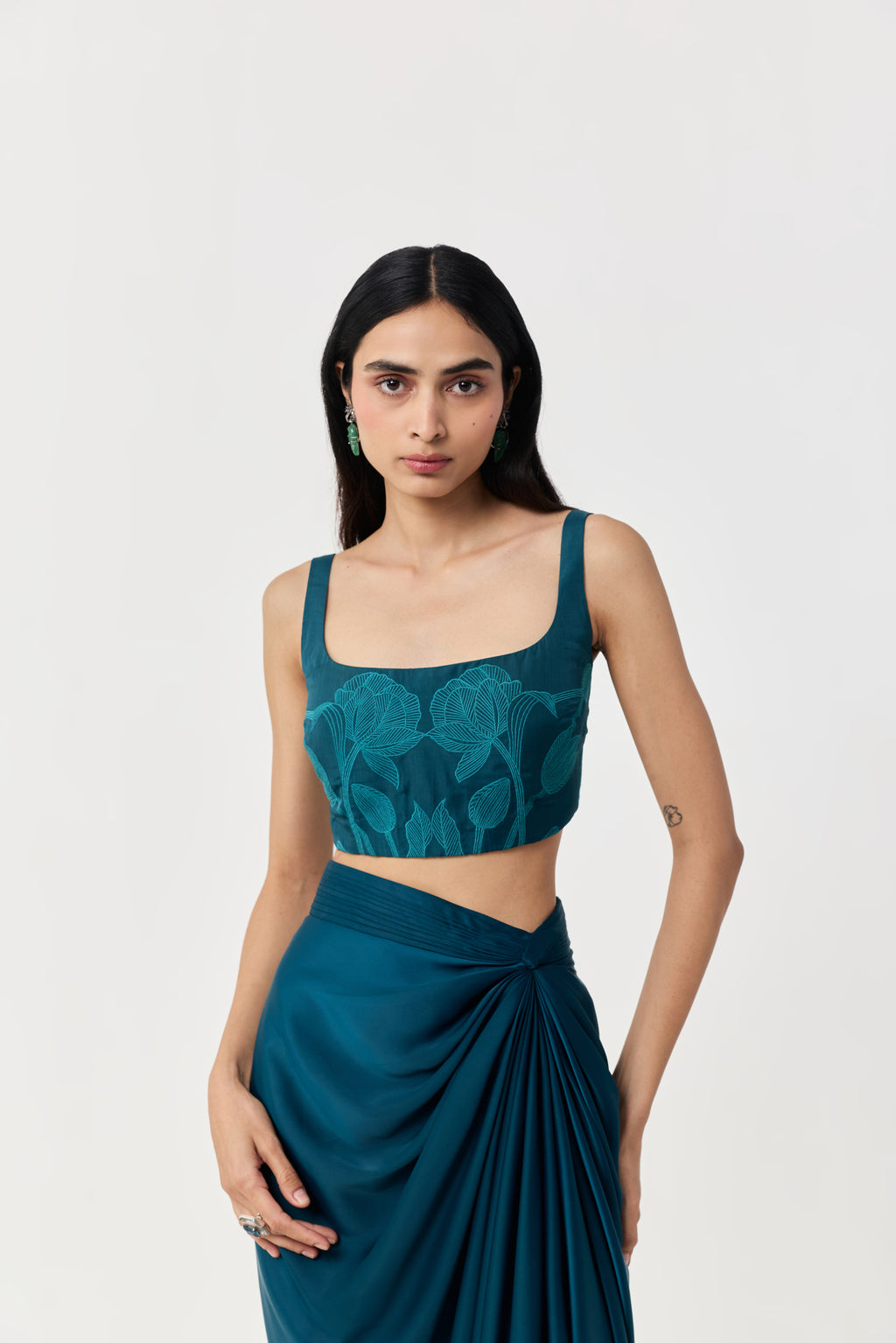 Wild Tulip Cape Set - Teal
