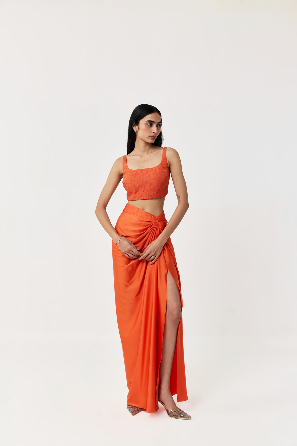 Wild Lily Cape Set - Orange