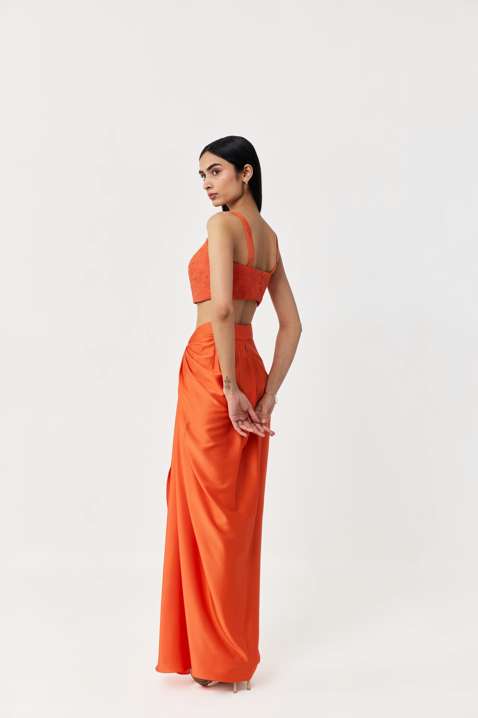 Wild Lily Cape Set - Orange