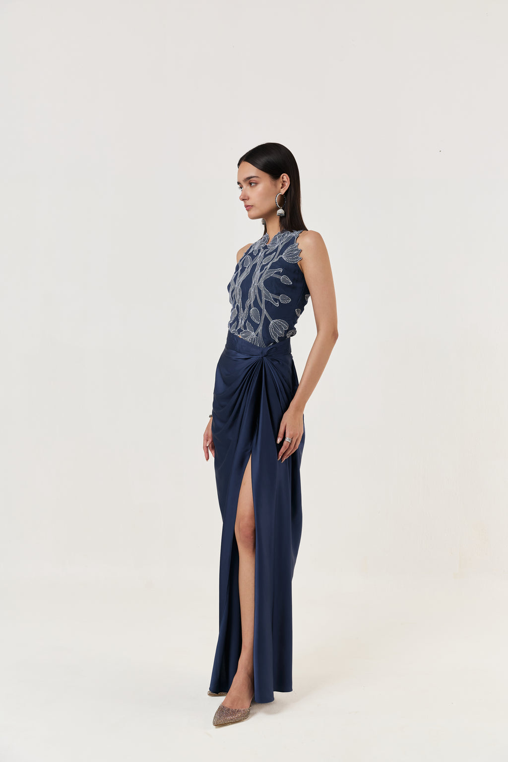 Wild Tulip Top Set - Navy