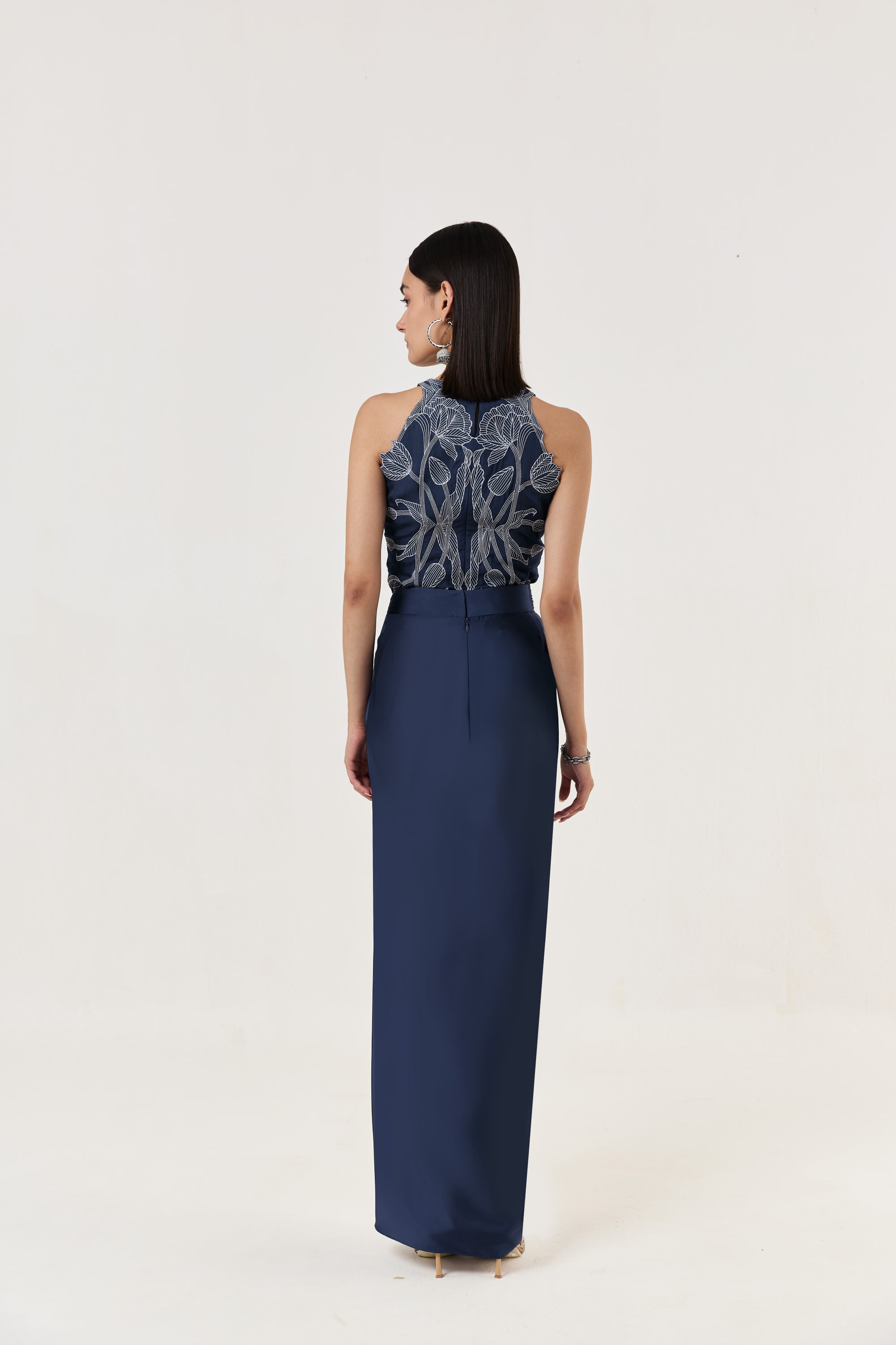 Wild Tulip Top Set - Navy
