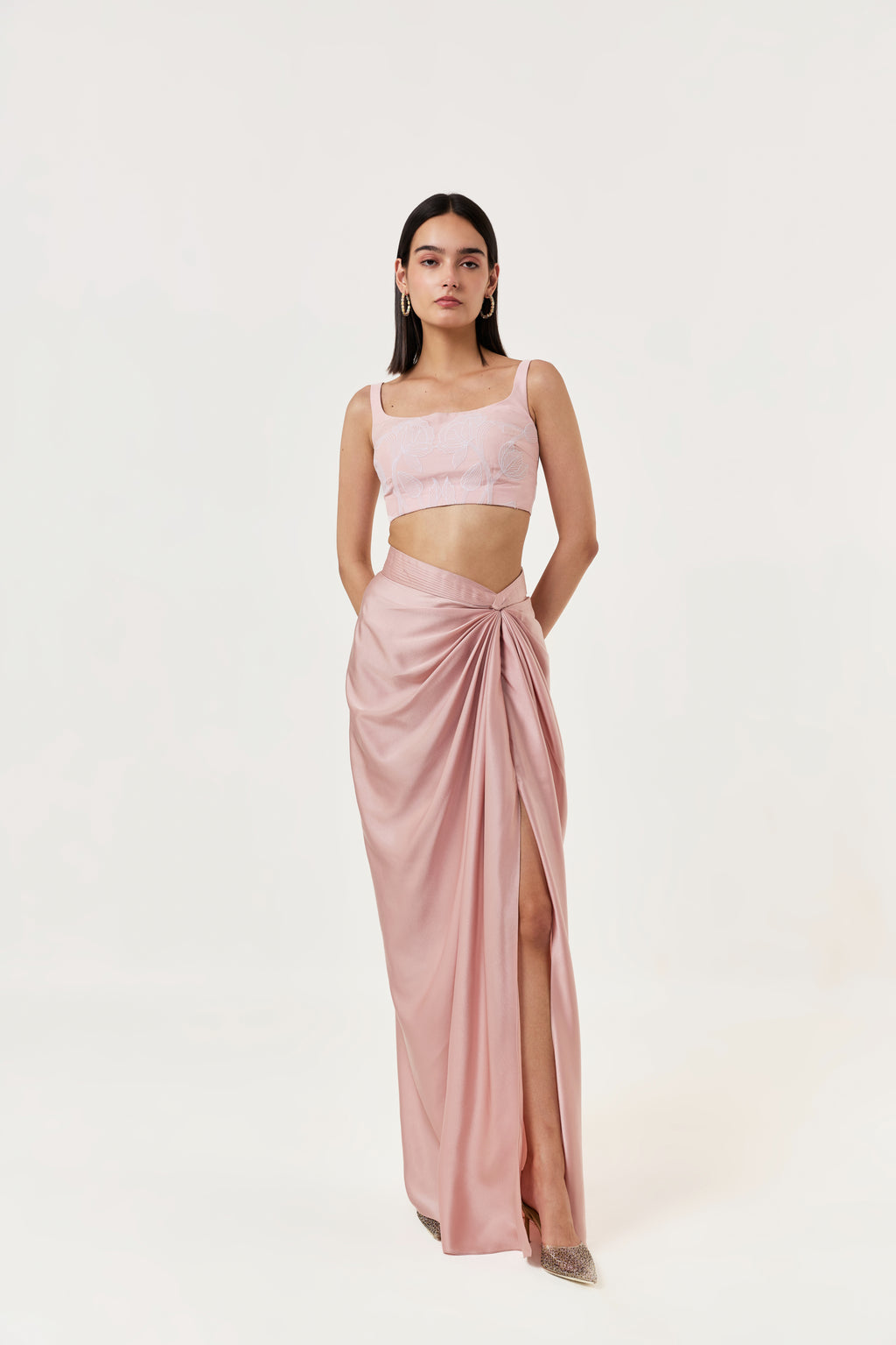 Wild Tulip Cape Set - Blush Pink