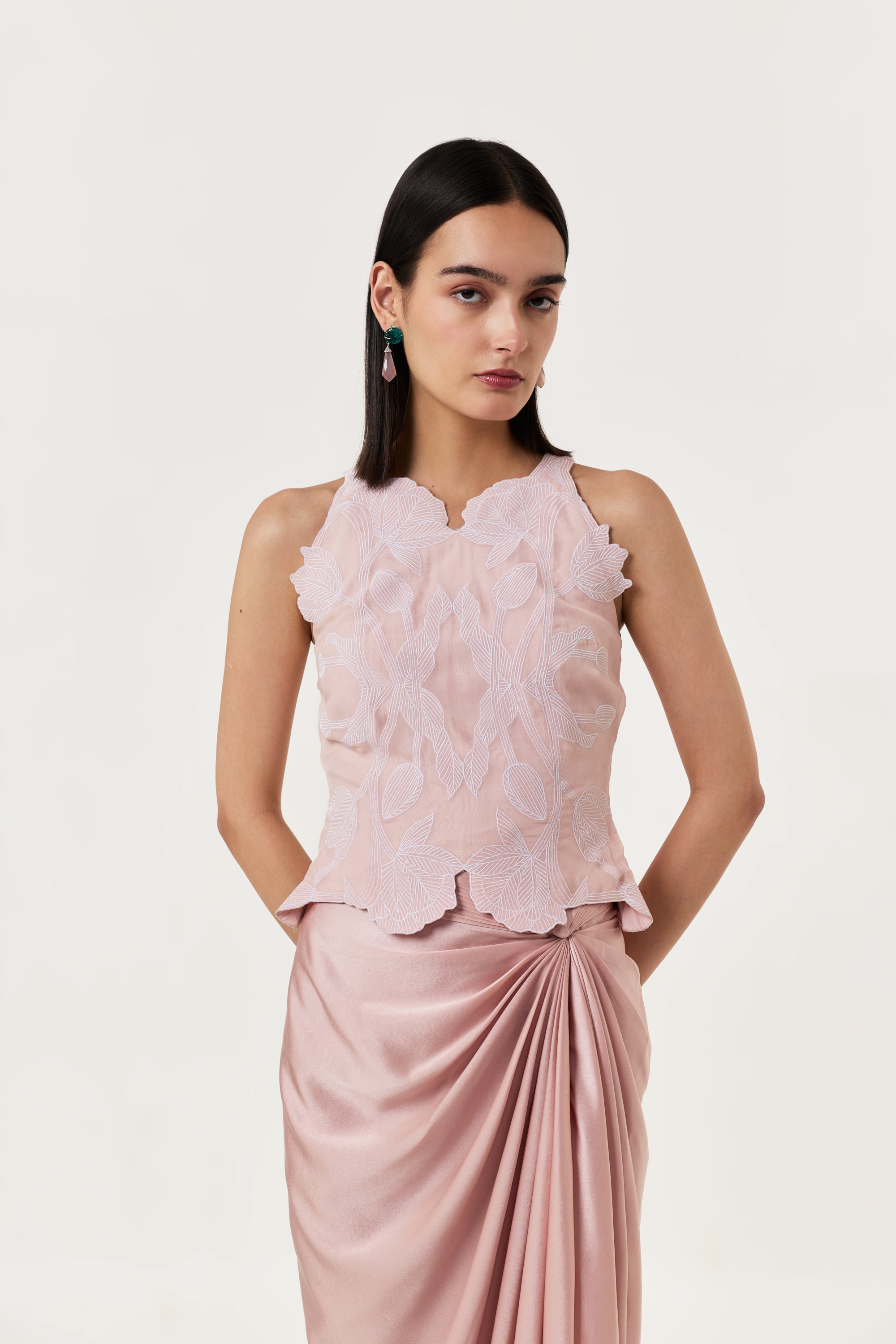 Wild Tulip Top & Skirt Set - Blush pink