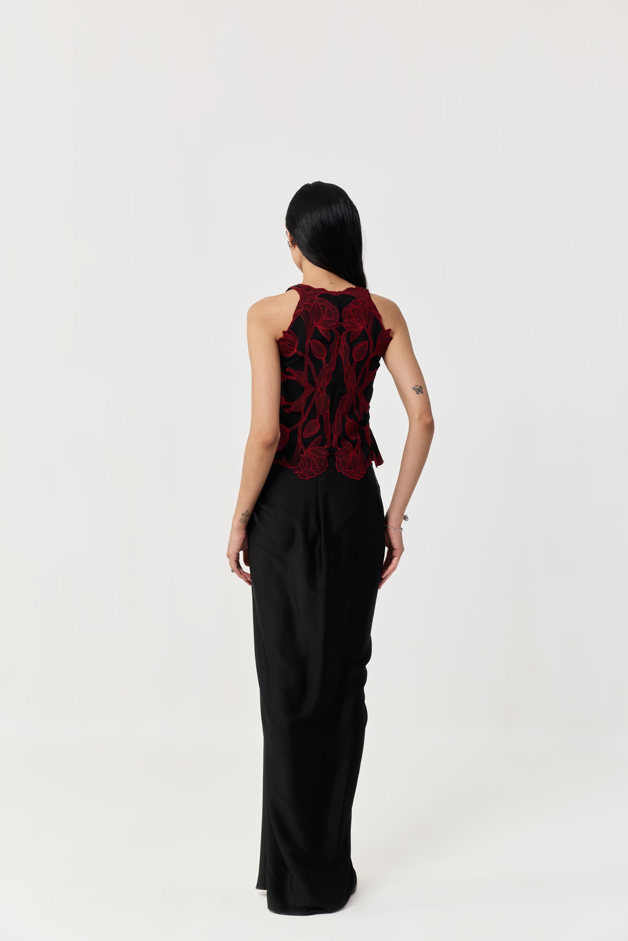 Wild Tulip Top Set - Black & Red