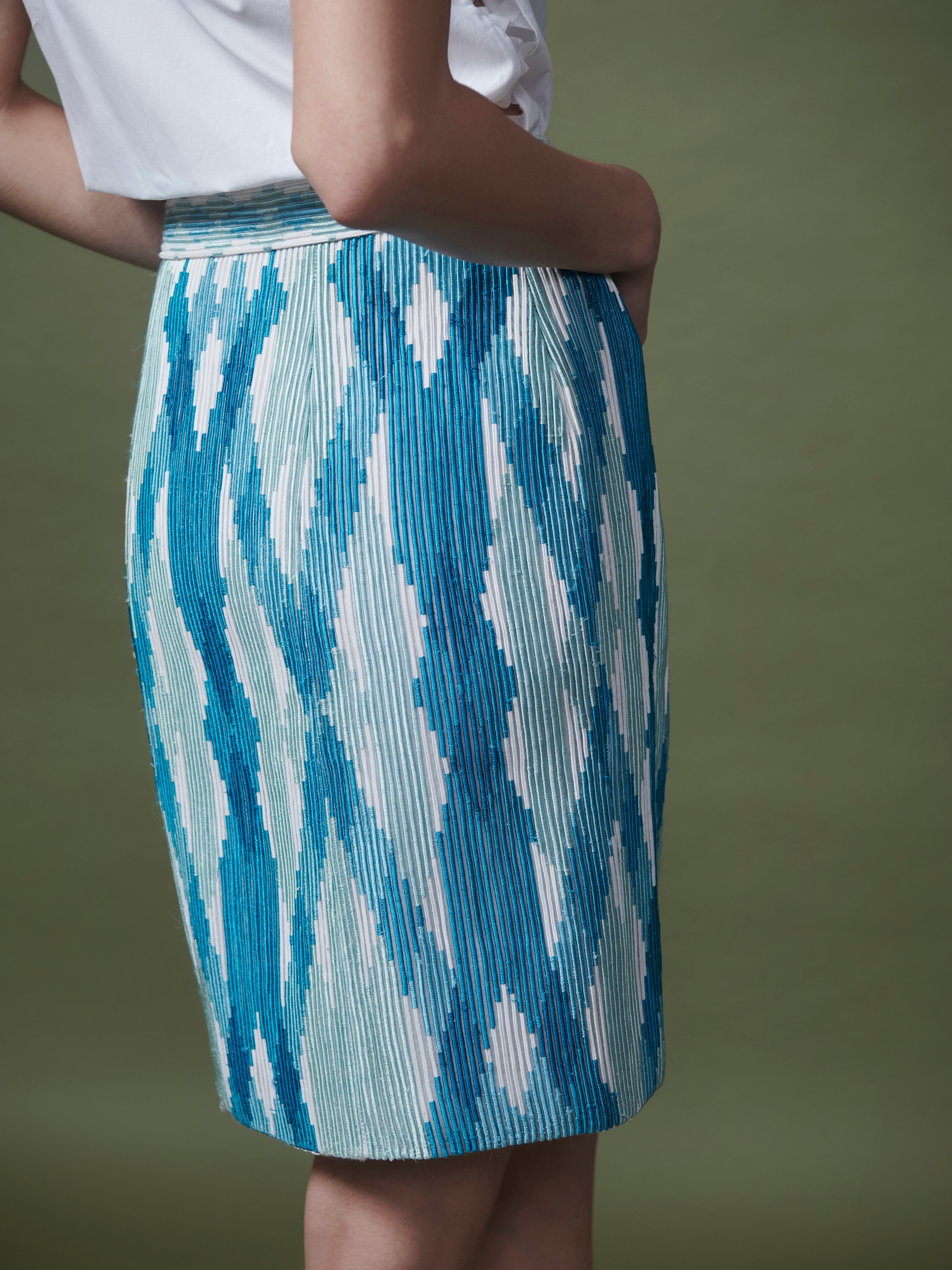 Corded skirt
